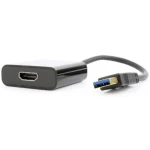 Перехідник USB 3.0 (M) - HDMI (F), Cablexpert, Black, 15 см (A-USB3-HDMI-02) - Зображення 2