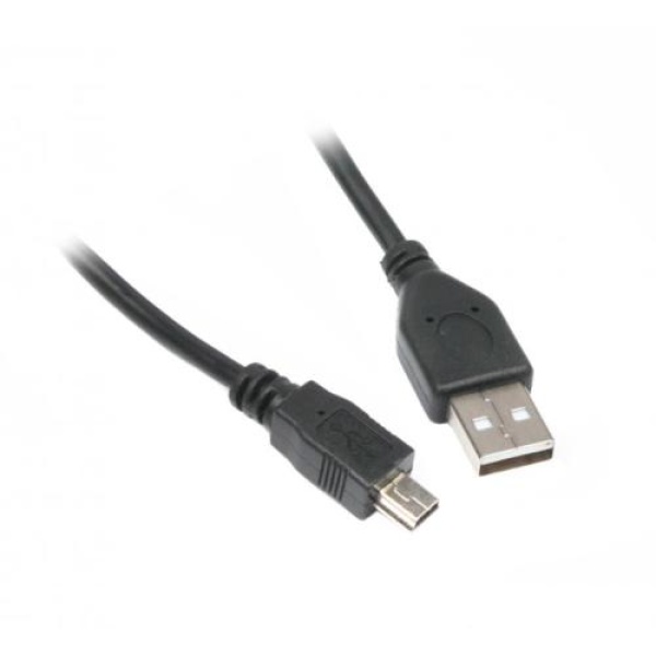 Кабель USB 2.0 AM - miniUSB (5P), 1.8 м, Black, Maxxter (U-AM5P-6)
