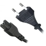 Кабель живлення від мережі PC-186, Black, 0.9 м, Maxxter, CEE 7/16 - IEC C5, 3x0.5 мм² (CL-14-3)