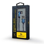 Кабель USB AM - Type-C, 1 м, Blue, Cablexpert, 2.1A, кутовий роз'єм (CC-USB2J-AMCML-1M-BL) - Зображення 2