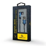Кабель USB AM - Type-C, 1 м, Blue, Cablexpert, 2.1A, кутовий роз'єм (CC-USB2J-AMCML-1M-BL) - Зображення 2