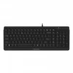 Клавіатура A4Tech FK15 "Fstyler", Black, USB, 12 мультимедійних кнопок, захист від бризок, 1.5 м, UA/RU/US