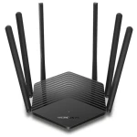 Роутер Mercusys MR50G Wi-Fi 802.11b/g/n/aс, 1900Mb, 2 LAN 10/100/1000Mb, режим точки доступу, швидке налаштування безпеки