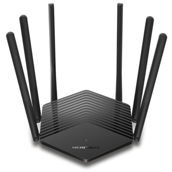 Роутер Mercusys MR50G Wi-Fi 802.11b/g/n/aс, 1900Mb, 2 LAN 10/100/1000Mb, режим точки доступу, швидке налаштування безпеки