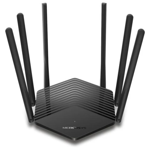 Роутер Mercusys MR50G Wi-Fi 802.11b/g/n/aс, 1900Mb, 2 LAN 10/100/1000Mb, режим точки доступу, швидке налаштування безпеки