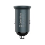 Автомобільний зарядний пристрій ColorWay, Black, 1xUSB-C, PD, QC3.0, 3A (CW-CHA028PD-GR) - Зображення 6