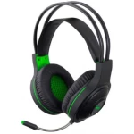 Навушники Esperanza HX430 "Thunderbird", Black/Green, 3.5 мм, мікрофон, 105 дБ, 32 Ом, 2 м (EGH430)