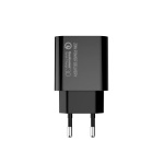 Мережевий зарядний пристрій ColorWay, Black, 1xUSB-C, PD, QC3.0, 3A, 20W (CW-CHS026PD-BK) - Зображення 3