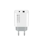 Мережевий зарядний пристрій ColorWay, White, 1xUSB-C/PD, 1хUSB/QC3.0, 3A, 20W (CW-CHS025QPD-WT) - Зображення 3