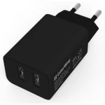 Мережевий зарядний пристрій ColorWay, Black, 2xUSB, 2.1A, 10W (CW-CHS015-BK)