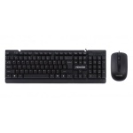 Комплект Maxxter KMS-CM-01-UA (клавіатура+миша) Black, USB