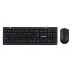 Комплект Maxxter KMS-CM-01-UA (клавіатура+миша) Black, USB