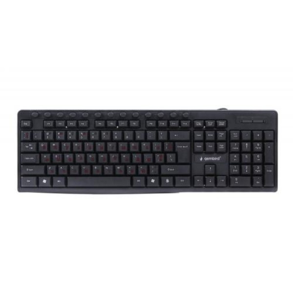 Клавіатура Gembird KB-UM-107 Black, мультимедійна, USB