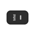 Мережевий зарядний пристрій ColorWay, Black, 1xUSB-C/PD, 1xUSB/QC3.0, 3A, 20W (CW-CHS025QPD-BK) - Зображення 4