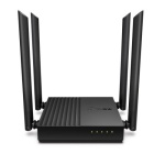 Роутер TP-LINK Archer C64, Black, Wi-Fi 802.11 ac, до 1167 Mb/s, 2.4/5GHz, 4 LAN 10/100/1000 Mb/s, RJ45 10/100/1000Mb/s, 4 зовнішніх антен