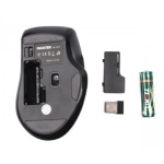 Миша Maxxter Mr-407 бездротова, 6 кнопки, оптична, 1600 DPI, USB, Black - Зображення 4
