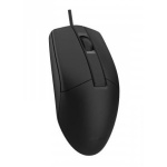 Миша A4Tech OP-330S, Black, USB, оптична, 1000 dpi, безшумний клік, 3 кнопки, 1.5 м (OP-330S USB (BLACK))