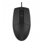 Миша A4Tech OP-330S, Black, USB, оптична, 1000 dpi, безшумний клік, 3 кнопки, 1.5 м (OP-330S USB (BLACK)) - Зображення 2