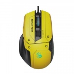 Миша Bloody W70 Max, Punk Yellow, USB, оптична (сенсор MAX BC3332-A), 100-10000 dpi, RGB підсвічування (5 профілів), 11 кнопок, ніжки X'Glide, 1.8 м - Зображення 2