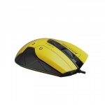 Миша Bloody W70 Max, Punk Yellow, USB, оптична (сенсор MAX BC3332-A), 100-10000 dpi, RGB підсвічування (5 профілів), 11 кнопок, ніжки X'Glide, 1.8 м - Зображення 4