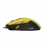 Миша Bloody W70 Max, Punk Yellow, USB, оптична (сенсор MAX BC3332-A), 100-10000 dpi, RGB підсвічування (5 профілів), 11 кнопок, ніжки X'Glide, 1.8 м - Зображення 6