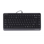Клавіатура A4Tech FKS11 "Fstyler", Black/Grey, USB, компактний розмір, кнопки Natural_A Shape, 12 мультимедійних кнопок, захист від бризок, 1.5 м, UA/RU/US