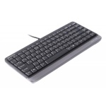 Клавіатура A4Tech FKS11 "Fstyler", Black/Grey, USB, компактний розмір, кнопки Natural_A Shape, 12 мультимедійних кнопок, захист від бризок, 1.5 м, UA/RU/US - Зображення 2