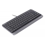 Клавіатура A4Tech FKS11 "Fstyler", Black/Grey, USB, компактний розмір, кнопки Natural_A Shape, 12 мультимедійних кнопок, захист від бризок, 1.5 м, UA/RU/US - Зображення 2