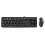 Комплект A4Tech KK-3330S Black, дротовий, клавіатура+миша, USB (KK-3+OP-330S) - Зображення 2