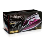 Праска Holmer HIC-2645, Purple/Black, 2600W, кераміка, паровий удар 140 г/хв, постійна подача пари 40 г/хв, вертикальне відпарювання, очищення від накипу - Зображення 5