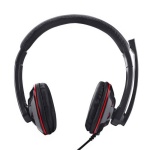 Навушники Gemix HP-220MV, Black/Red, 2 x Mini jack (3.5мм), накладні, регулятор гучності, кабель 1.8 м - Зображення 3