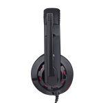 Навушники Gemix HP-220MV, Black/Red, 2 x Mini jack (3.5мм), накладні, регулятор гучності, кабель 1.8 м - Зображення 4