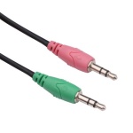 Навушники Gemix HP-220MV, Black/Red, 2 x Mini jack (3.5мм), накладні, регулятор гучності, кабель 1.8 м - Зображення 5