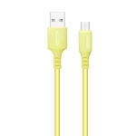 Кабель USB 2.0 AM - microUSB (5P), 1 м, Yellow, ColorWay, 2.4A (CW-CBUM043-Y)