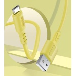 Кабель USB 2.0 AM - microUSB (5P), 1 м, Yellow, ColorWay, 2.4A (CW-CBUM043-Y) - Зображення 2
