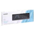 Клавіатура A4Tech FKS10 "Fstyler", Black/Grey, USB, кнопки Natural_A Shape, 12 мультимедійних кнопок, захист від бризок, 1.5 м, UA/RU/US - Зображення 4