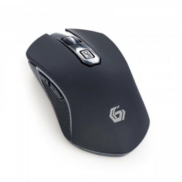 Миша Gembird MUSGW-6BL-01 бездротова, Black, RGB-підсвічування,  3200 dpi, USB, 400 мА·ч