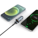 Автомобільний зарядний пристрій ColorWay, Grey, 2xUSB, QC3.0, 2.4A, 36W (CW-CHA036Q-GR) - Зображення 8
