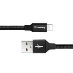 Кабель USB AM - Lightning, 25 см, Black, ColorWay, 2.4A (CW-CBUL048-BK) - Зображення 5
