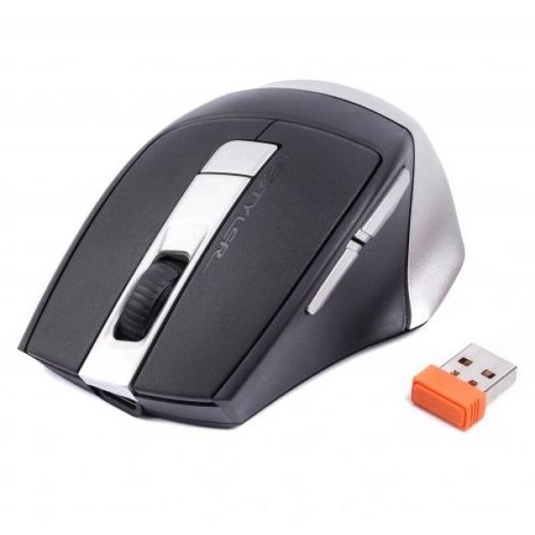 Миша A4Tech Fstyler FB35C, Smoky Grey, USB, бездротова, оптична, BT+RF (Combo), 1200/1600/2000/2400 dpi, 125 Hz, 6 кнопок, вбудований Li аккум