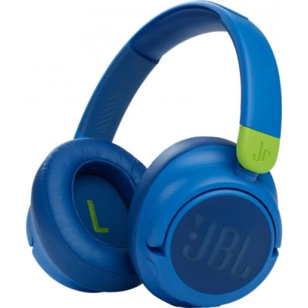 Навушники бездротові JBL JR 460NC, Blue, Bluetooth, мікрофон, акумулятор, дитячі (JBLJR460NCBLU)