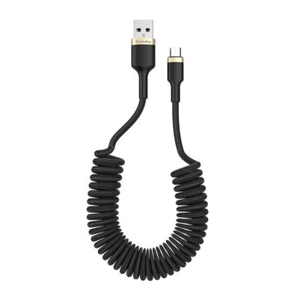 Кабель USB 2.0 AM - microUSB (5P), 1.5 м, Black, ColorWay, 2.4A (CW-CBUM051-BK)