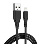 Мережевий зарядний пристрій ColorWay, Black, 1xUSB, 2A, 10W, кабель Lightning (CW-CHS012CL-BK) - Зображення 2