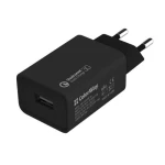 Мережевий зарядний пристрій ColorWay, Black, 1xUSB, QC3.0, 3A, 18W, кабель USB-C (CW-CHS013QCC-BK)