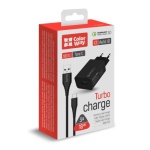 Мережевий зарядний пристрій ColorWay, Black, 1xUSB, QC3.0, 3A, 18W, кабель USB-C (CW-CHS013QCC-BK) - Зображення 7