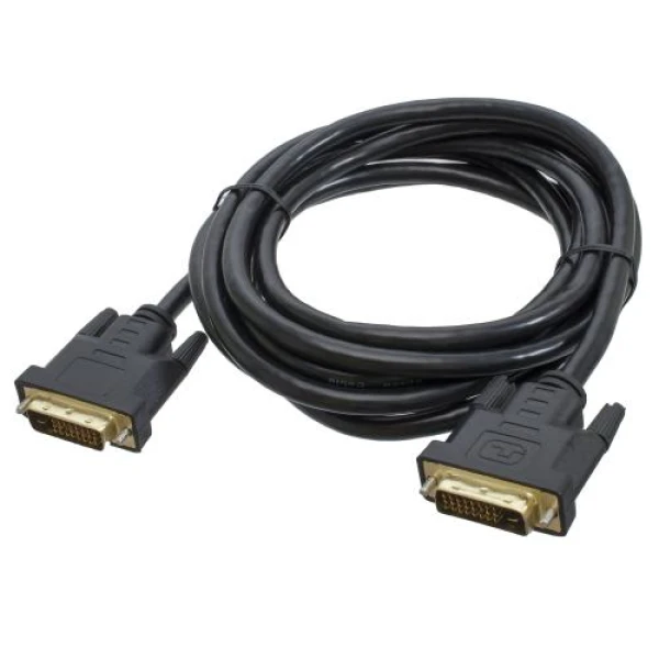 Кабель DVI-D (M) - DVI-D (M), 3 м, Black, Patron, 24/24 (PN-DVI-DVI-30)