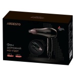 Фен Ardesto HD-Y120T, Black, 1200W, 2 швидкості, 2 режиму, концентратор, складна ручка, DC двигун, захист від перегріву - Зображення 4