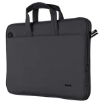 Сумка 16" Trust Bologna Slim, Black, поліестер, 41 x 29 x 2 см (24447)