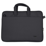 Сумка 16" Trust Bologna Slim, Black, поліестер, 41 x 29 x 2 см (24447) - Зображення 3