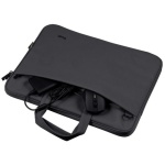 Сумка 16" Trust Bologna Slim, Black, поліестер, 41 x 29 x 2 см (24447) - Зображення 5